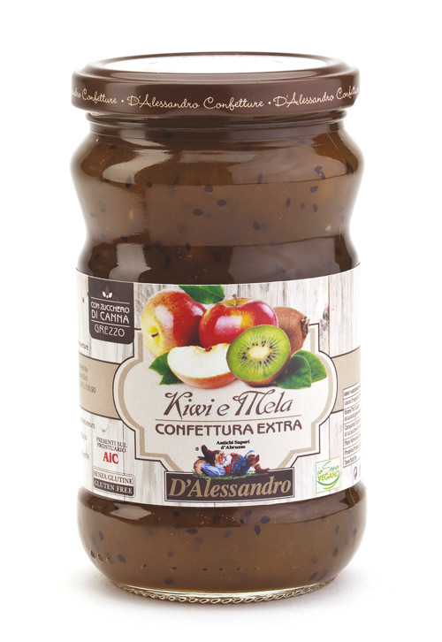 Конфитюр экстра из киви и яблока 360 г, Confettura extra di Kiwi-mela, D'Alessandro confetture 360 gr