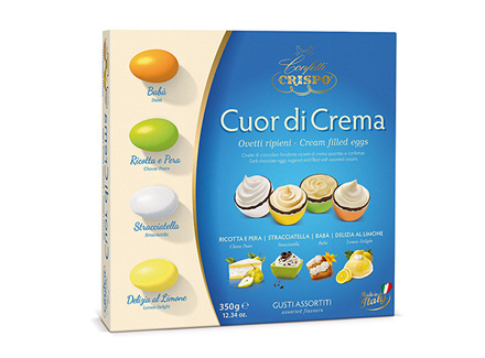 Шоколадное драже Куор ди Крема 350 г, Cuor di crema, Crispo 350 g