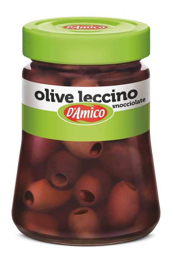 Оливки леччино без косточек 290 г, Olive leccino snocciolate D'Amico 290 gr.