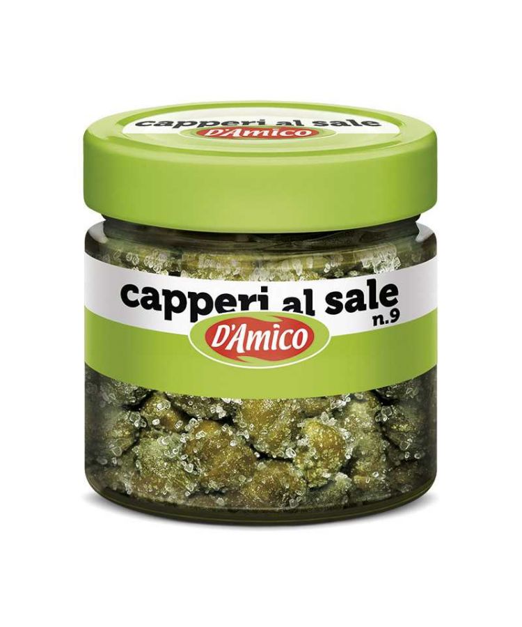 Каперсы в соли №9 75 г, Capperi al sale n.9 D'Amico, 75 gr