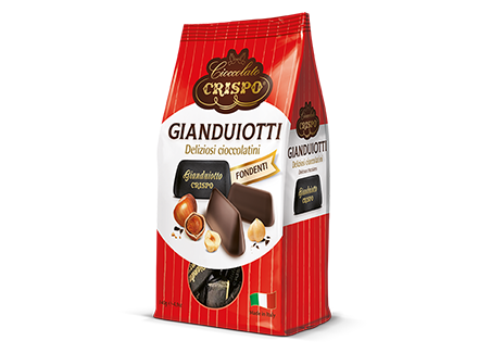 Джандуйотти в темном шоколаде 140 г, Gianduiotti fondente Crispo 140 g