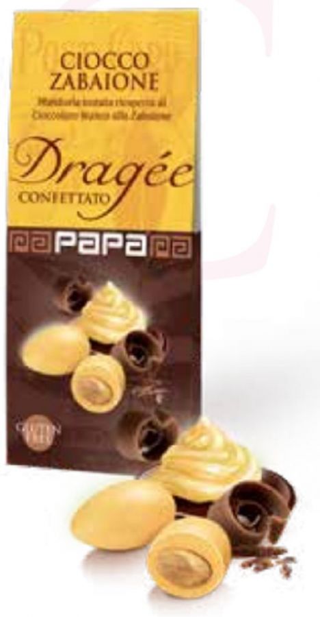 Миндаль в белом шоколаде Сабайон 100 г, CIOCCO ZABAIONE, Papa, 100 g